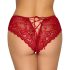 Cottelli - open kanten slipje (rood) - M