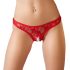 Cottelli - Kantstring van kant (rood) - XL