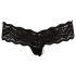 Cottelli - Parel kanten string (zwart) - L