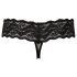 Cottelli - Parel kanten string (zwart) - XL