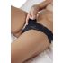 Cottelli - Parel kanten string (zwart) - XL