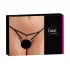 Cottelli - dames string open kruis - strass steentjes - zwart - M/L