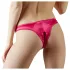 Cottelli - open damesstring met kralen en bloemen - rood - M