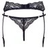 Cottelli - jarretelgordel met string - kant - zwart - XL