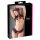 Cottelli - open string met parels en ruches (zwart) - L