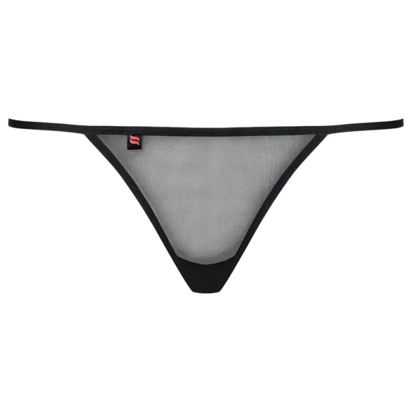 Obsessive Luiza - string - gebloemd kant - zwart