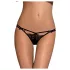 Obsessive Intensa - dames string - dubbele bandjes - kant - zwart - L/XL