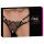 Cottelli - luxe open string met ring (zwart) - M/L