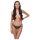 Cottelli - luxe open string met ring (zwart) - M/L