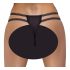 Cottelli - luxe open string met ring (zwart) - M/L