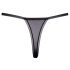 Cottelli - Luxe geborduurde lelie string (zwart-wit)