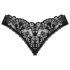 Obsessive Donna Dream - Opengewerkte kanten string (zwart)