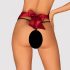 Obsessive Tienesy - rode string met strikje - L/XL