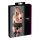 Cottelli Plus Size - kanten, veters jarretel (zwart)