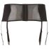 Cottelli Plus Size - kanten, veters jarretel (zwart)