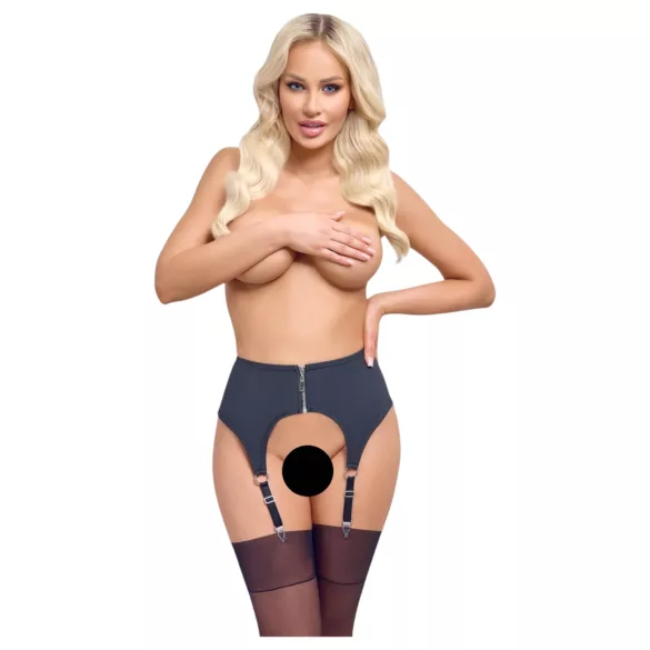 Cottelli - matte jarretelle gordel - zwart