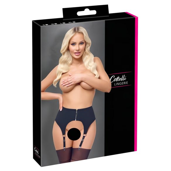 Cottelli - matte jarretelgordel (zwart) - L