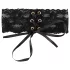 Cottelli - Brede kanten korset-halsband (zwart)