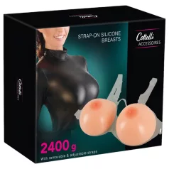 Cottelli - siliconen push-up borsten - strap-on - 2x1200g