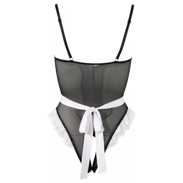 Cottelli - Lingerie body - Sexy kamermeisje - Zwart - M