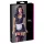 Cottelli - lingerie jurkje met jarretels - zwart/wit - kamermeisje - M