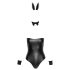 Cottelli Bunny - glanzend, sexy konijntje kostuum (5-delig) - L