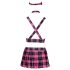 Cottelli - Schattige leerlinge outfitset (roze)