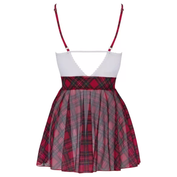 Cottelli - schoolmeisje kostuum - rood wit - verkleedkleding