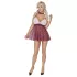 Cottelli - schoolmeisje kostuum - rood wit - verkleedkleding - XL