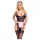 Cottelli - doorzichtige kamermeisje outfit - zwart/roze - M