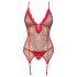 Obsessive Jollymore - feestelijke lingerie set - M/L
