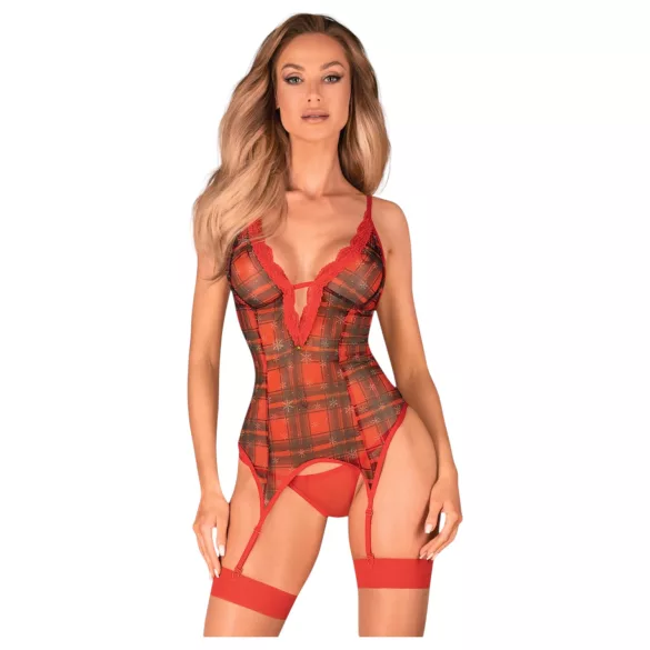 Obsessive Jollymore - kerstlingerie set