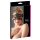 Cottelli - Zwarte geborduurde kant-look oogmasker