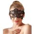 Cottelli - Zwarte geborduurde kant-look oogmasker