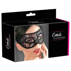 Cottelli - kanten oogmasker - voorgevormd - zwart