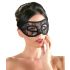 Cottelli - Voorgemaakte kanten oogmasker (zwart)
