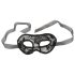 Cottelli - Voorgemaakte kanten oogmasker (zwart)