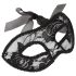 Cottelli - Voorgemaakte kanten oogmasker (zwart)
