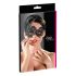 Cottelli - Geborduurd, asymmetrisch masker (zwart)