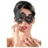 Cottelli - Masker - Geborduurd asymmetrisch - Zwart