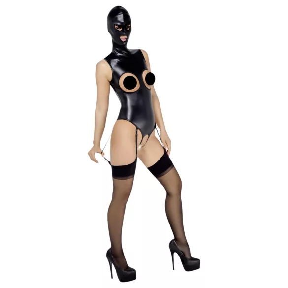 Bad Kitty - open body en zuigmasker - zwart - XL