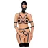 Bad Kitty - lingerie set met masker - zwart - S