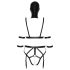 Bad Kitty - Lichaamsharnas set & masker (zwart) - M