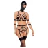 Bad Kitty - lingerie set met masker - zwart - L