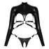 Bad Kitty - open borst bondage set (zwart) - L