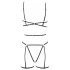 Cottelli - lichaamsharnas en string - zwart - S-L