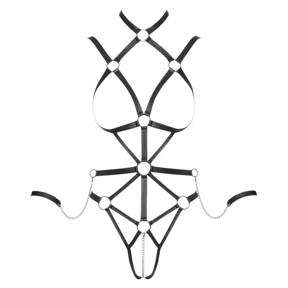 Bad Kitty - body harness - zwart