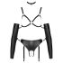Bad Kitty - Bondage Harnas Set (zwart)