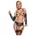 Bad Kitty - bondage harnas set - zwart - M
