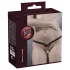 Fetisj - getailleerde string met studs en kettingen (zwart, S‑L)